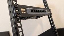10 Inch 1U Network Rack Mount for TP-Link TL-SG108PE 8 Port Switch w Keystones