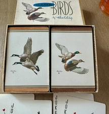 Vintage Game Birds Playing Cards Redislip Richard Bishop Double Deck Geese Ducks