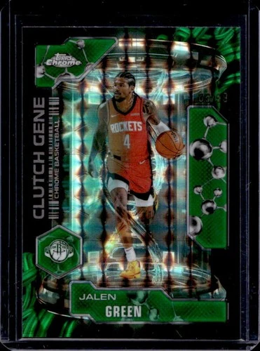 2025 Topps Chrome Jalen Green Refractors Green Geometric (RAW)