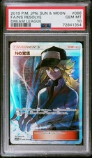 PSA 10 N's Resolve Full Art 066/049 Sm11b: Dream League Holo Japanese Pokemon