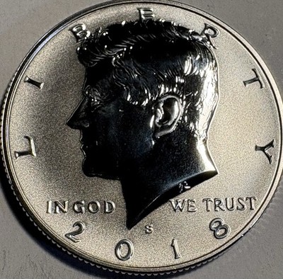 2018 S REVERSE Kennedy Half Dollar 90% Silver Reverse Proof Only 200K Minted
