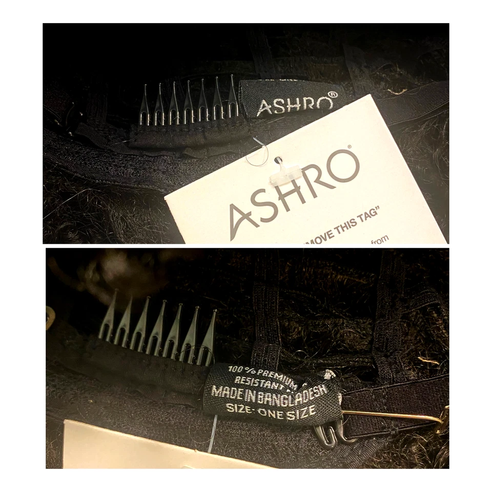 Spiral Twist Coil Curl Wig ASHRO Jet Black Afro Women Teens - NWT - A1030W - Image 4 of 4