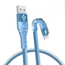 Heavy Duty USB A to USB C Fast Charging Cable Nylon Braided 1M 2M 3M UK