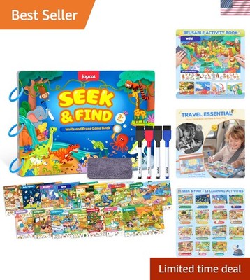 Seek & Find Game Books - Preschool Learning Activity for Toddlers & Kids Ages...