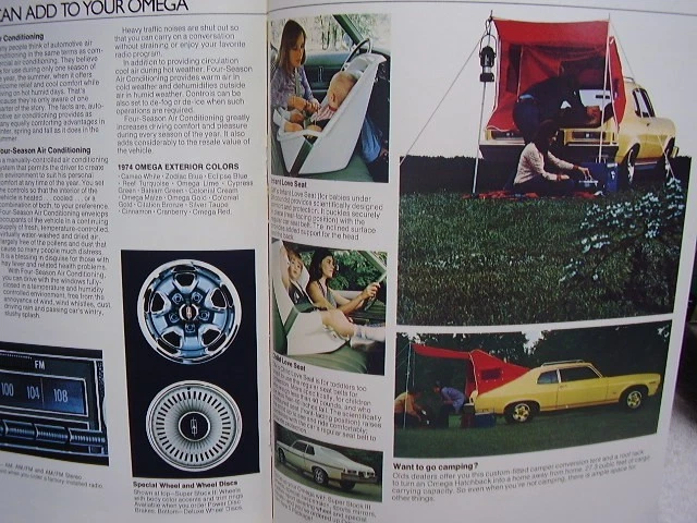 Oldsmobile Omega 1974 folleto original envío gratuito Foto 4 de 4