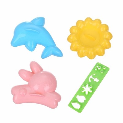 Tierförmige Reis Sushi Zum Selbermachen Form Set - 4 Stück, Lebensmittelqualität PP, Spaß für Kinder