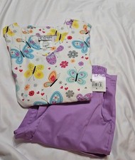 Women's Butter - Soft UA Stretch XS Butterfly Scrub Set Scrubs