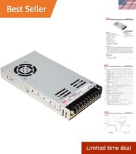 Compact 350W Output 24V Power Supply with Advanced Cooling and Safety Features