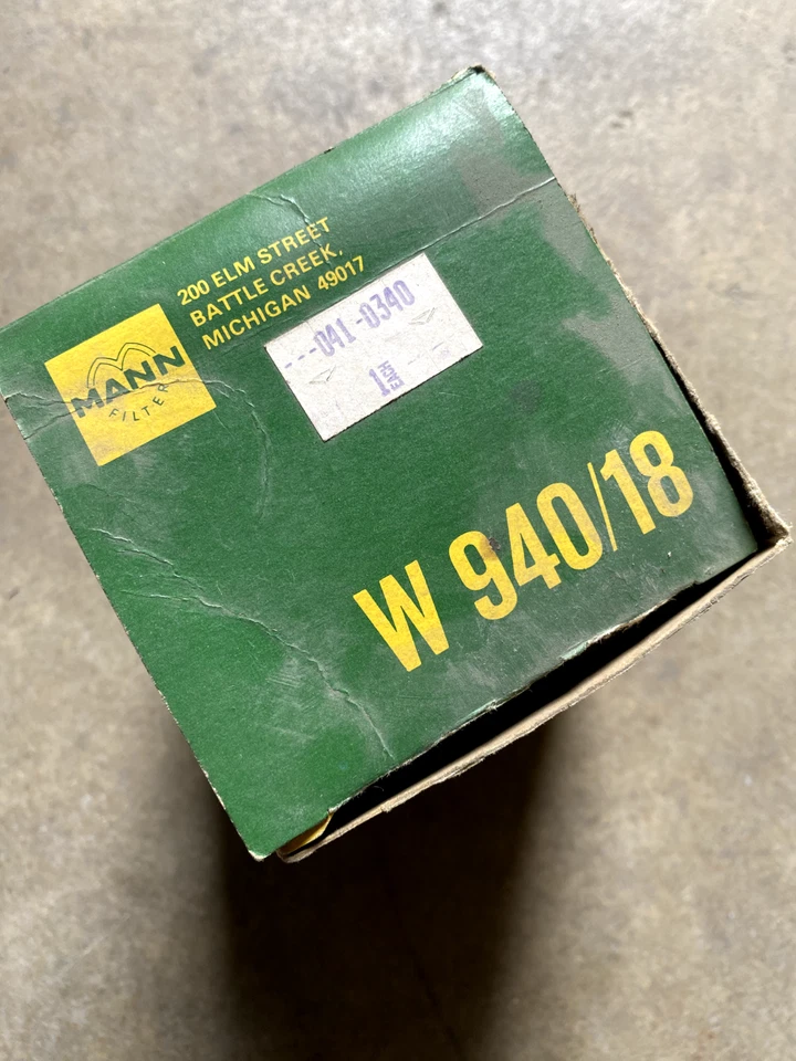 Filtro Mann W 940/18 OEM para Porsche 930 1978-1979 y 911 Carrera 1974-1994 Foto 3 de 4