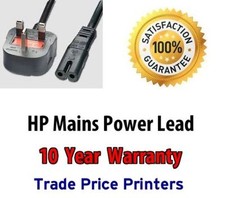 UK Mains Power Lead Cable Cord For HP Deskjet Printer Select Model In Ad
