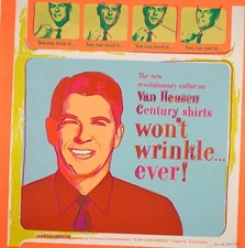 ANDY WARHOL Pop Art Poster or Rolled Canvas Print "VAN HEUSEN (RONALD REAGAN)"