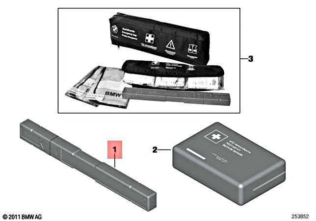 Genuine BMW Emergency Safety Warning Triangle + Case 71606770487 