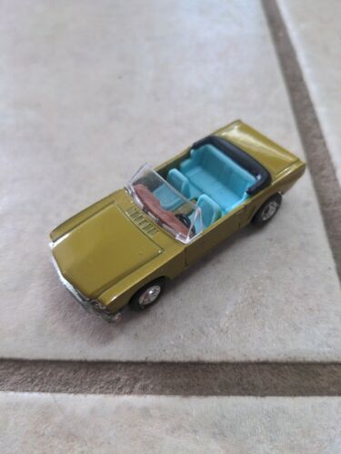 Vintage Rare HTF Ford Mustang Olive Green Blue Interior Convertible Roadster Car - Picture 3 of 12
