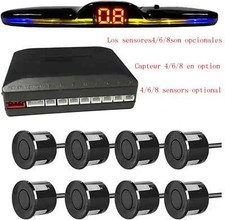 Multiple Radar Parking Sensor Kit Backlight LED Display System Backup Detector