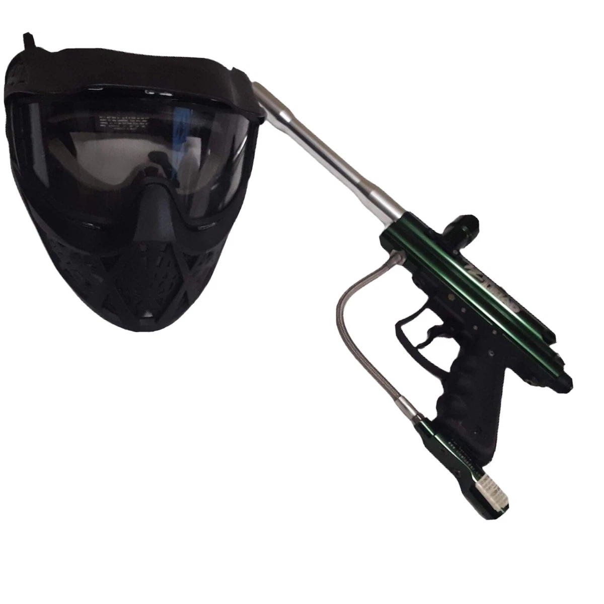 TRIAD Paintball Gun Metallic Green With Helmet Face Mask Guard, paintball gun - Vimarsana News