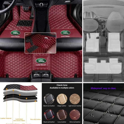 For Land Rover Range Rover Car Floor Mats Custom All Weather Waterproof Carpets - Foto 25 di 37