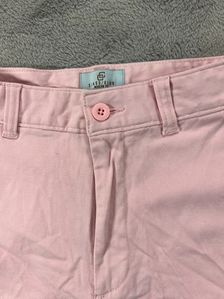 Pantalones Cortos Class Club Calce Moderno Niñas 14 Ajustables Rosa Bermudas Chino Plano 9.5" Foto 3 de 4