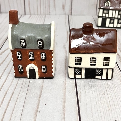 Lot of 8 Vintage Country Suffolk Cottages Mudlen End Studio Ceramic Miniatures - Picture 5 of 20
