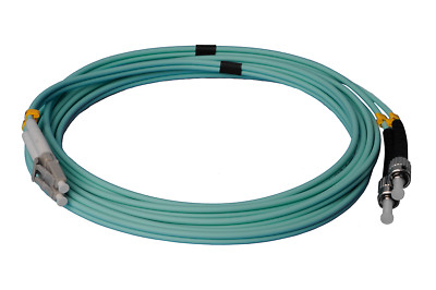 CONBIC  2m LC ST Patchkabel OM3 aqua Duplex 50/125 Glasfaser Lichtwellenleiter