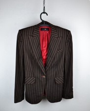 Carolina Herrera Brown Striped Blazer jacket women Size 8
