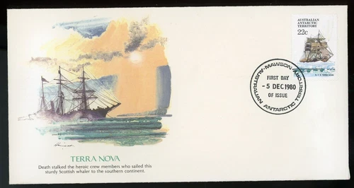 AUSTRALIAN ANTARTIC TERRITORY 1981 FIRST DAY COVER, SHIPS, TERRA NOVA  !! N44