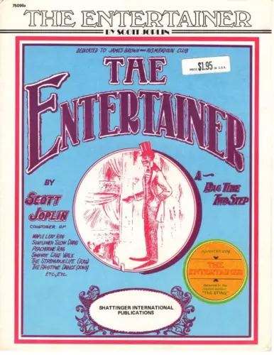 Sheet Music The Entertainer 1972 By Scott Joplin Movie The Sting #165