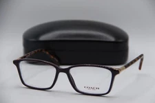 NEW COACH HC 6077 5335 PURPLE HAVANA AUTHENTIC FRAMES EYEGLASSES 53-15