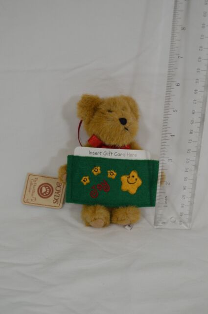 Boyd's Bears Joy Gift Card Holder Ornament The Head Bean Collection T5