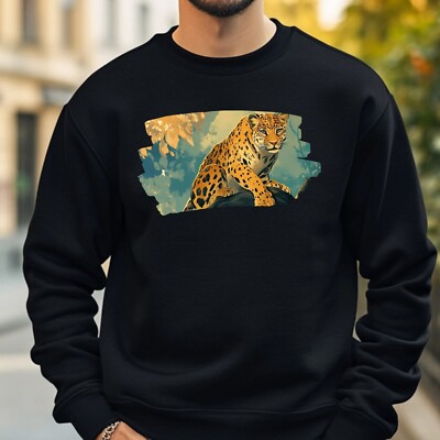 Leopard Anime Style Sweatshirt Kuschelig und Perfekt für jeden Anlass S bis 4XL