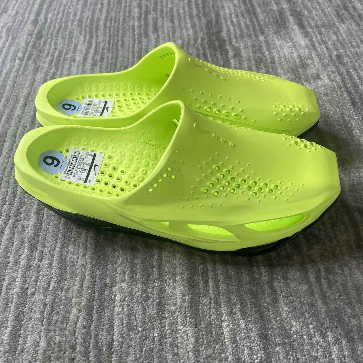 Nike xMMW 005 Volt Mens slides.Unisex.Best offer Nike x MMW 005 Slide Sandals Men Sz 13 Green Volt Black  main image 4