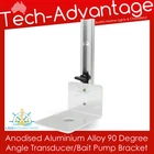 MARINE ALUMINIUM TRANSOM MOUNT ANGLED ADJUST TRANSDUCER/BILGE/BAIT PUMP BRACKET