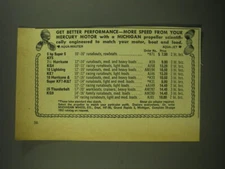 1952 Michigan Wheel Co. Propeller Ad - Get better performance - more speed from