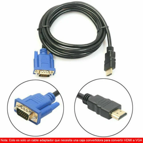 Cable HDMI/VGA para monitores y AV para ordenadores y tablets