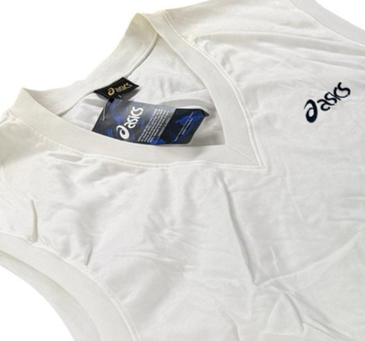 ASICS Mens Sweater Vest White 3XO XXXL Made In Japan Tennis Golf