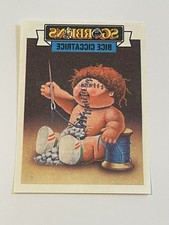 1990 Sgorbions Holidays Transfer Fred Thread / Repaired Rex Garbage Pail Kids