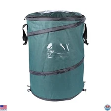 Coghlan's 29.5 Gallon Pop-Up Trash Can – Sturdy Collapsible Bin with Zipper Lid