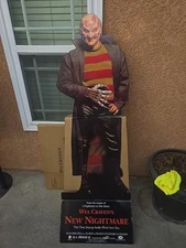 Wes Cravens New Nightmare Freddy Krueger - VTG 1994 Video Store Standee W/ Box