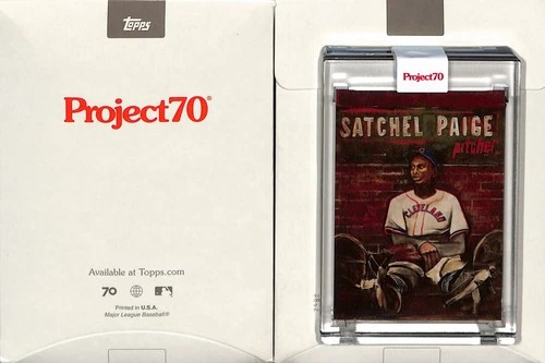 2021 TOPPS PROJECT 70 #310 1953 SATCHEL PAIGE -CLEVELAND INDIANS- ANDREW THIELE