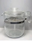 Vintage Pyrex Ware 7759 B 9 Cup Percolator Coffee Pot Glass COMPLETE