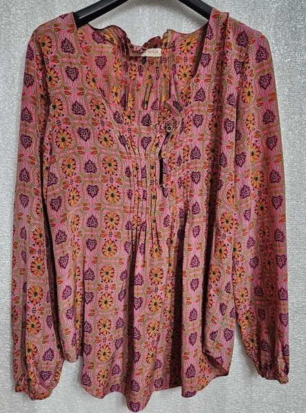 Women Rebecca Taylor Shirt Multicolor Silk S