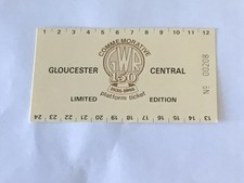 GWR - 150th Anniversary Commemorative Platform Ticket - Glos Central - 1985