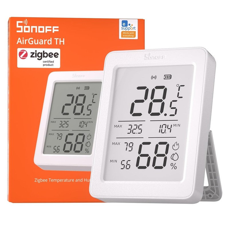 SONOFF SNZB-02DR2 3.6'' LCD Display Zigbee Smart Temperature and Humidity Sensor
