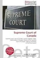 Lambert M. Surhone (U. A.) | Supreme Court Of Canada | Taschenbuch | Englisch