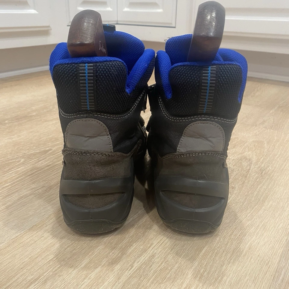 BOTA PRIMIGI BOYS KIDS AZUL CINZA BODE EXPIATÓRIO INVERNO GORE TEX EURO 38 EUA CRIANÇAS 5,5-6Y - Imagem 4 de 4