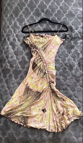 Vintage 2003 Roberto Cavalli dress silk - Imagen 2 de 7