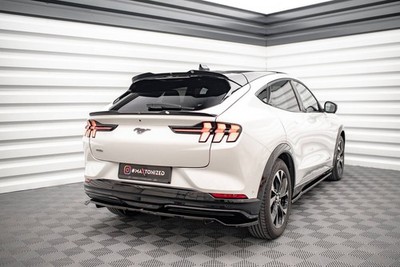Maxton Design Heckspoiler Lippe unten passend für Ford Mustang Mach-E Mk1 schwar