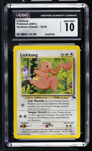 Lickitung graded CGC 10 for sale on eBay
