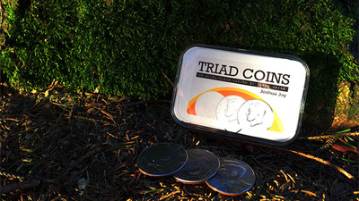 Triad Coins (Half Dollar) by Joshua Jay and Vanishing Inc.Münzen verschwinden un