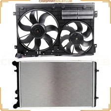 Cooling Fan & Radiator Kit For 2005-2006 Audi TT 1.8L /Volkswagen Jetta 1.9L l4