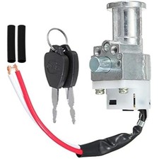 Battery Charger Ignition Switch Lock with 2 Keys for Motorcycle Electric Bike Sc